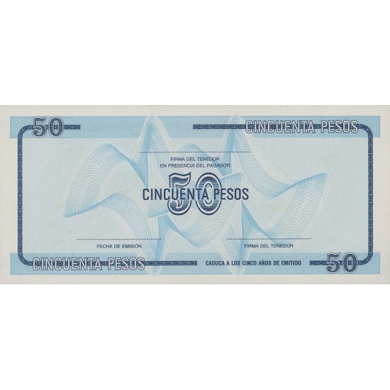 1985 - Cuba P-FX24 50 Pesos banknote 1985 - Cuba P-FX24 50 Pesos banknote