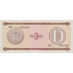 1985 - Cuba P-FX28 3 Pesos banknote
