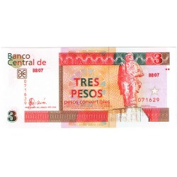 2006 - Cuba P-FX47 billete de 3 Pesos