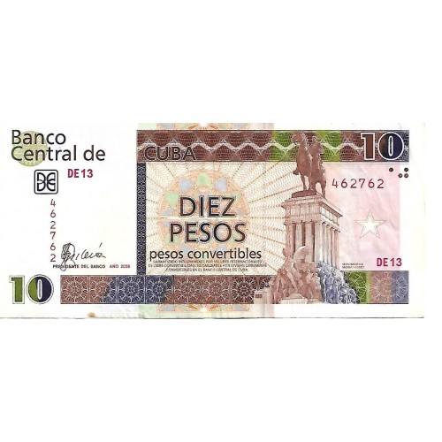 2008 - Cuba P-FX49 billete de 10 Pesos EBC