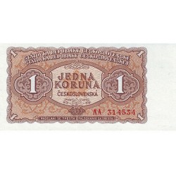 1953 -  Czechoslovakia Pic 78     1 Korun  banknote