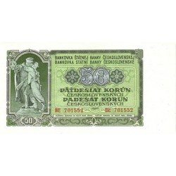 1953 -  Czechoslovakia Pic 85    50 Korun  banknote