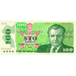 1989 - Checoeslovaquia PIC 97 billete de 100 Korun S/C