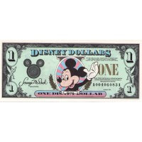 1994 - Disney United States 1 Dollar banknote