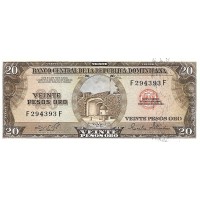 1975 - Dominican Republic 20 Pesos Oro banknote PIC 111a UNC 1975 - Dominican Republic 20 Pesos Oro banknote PIC 111a UNC