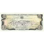1980 - Dominican Republic P117 1 peso Oro banknote