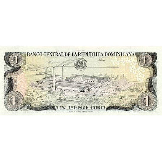 1980 - Dominican Republic P117 1 peso Oro banknote 1980 - Dominican Republic P117 1 peso Oro banknote