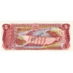 1978 - Dominican Republic P118cs4 5 Pesos Oro Specimen banknote