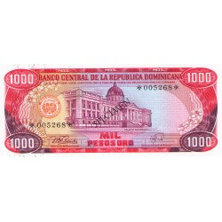 1978 - Dominican Republic P124cs4 1,00 Pesos Oro Specimen banknote