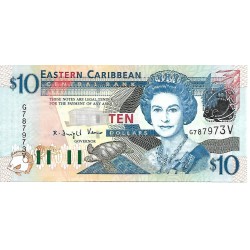 2003 - East Caribbean States PIC 42Av 10 Dollars banknote 2003 - East Caribbean States PIC 42Av 10 Dollars banknote