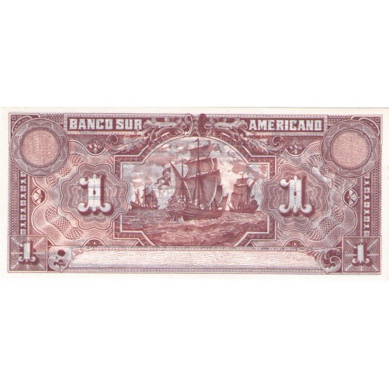 1920 - Ecuador P-S251r 1 Sucre banknote 1920 - Ecuador P-S251r 1 Sucre banknote