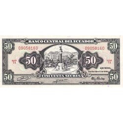 1988 - Ecuador P122a 50 Sucres banknote