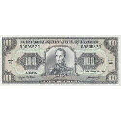 1994 - Ecuador P123Ac billete de 100 Sucres