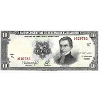 1988 - El Salvador 10 Colones banknote P135b UNC 1988 - El Salvador 10 Colones banknote P135b UNC