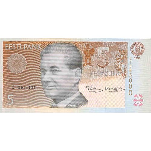 1997 - Estonia P76 5 Krooni banknote