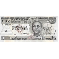 1998/2006 - Etiopia PIC 46d billete 1 Birr S/C