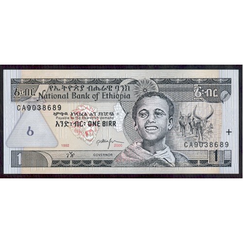 2000/2008 - Ethiopia PIC 46e 1 Birr banknote UNC