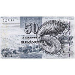 2001 -  Faeroe, Islands 24   50 Kronur banknote