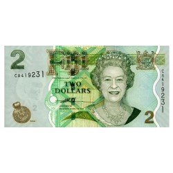 2007 - Islas Fiji P109a billete de 2 Dólares