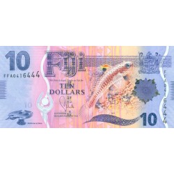 2013 - Fiji Islands P116a 10 Dollars banknote 2013 - Fiji Islands P116a 10 Dollars banknote