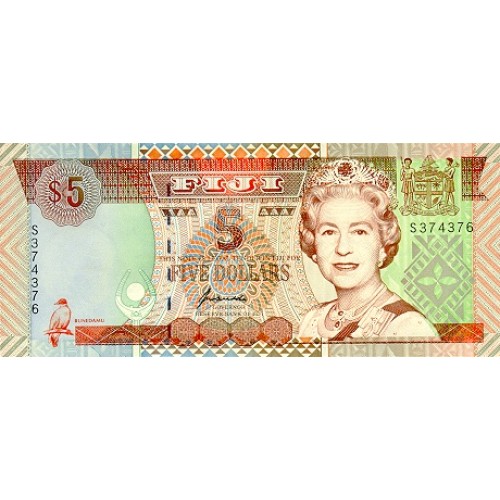 1993 - Fiji Islands P89a 1 Dollar banknote