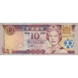 1996 - Fiji Islands P96b 10 Dollars banknote