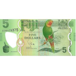 2013 - Fiji Islands P115r 5 Dollars banknote 2013 - Fiji Islands P115r 5 Dollars banknote