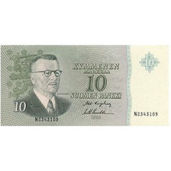 1963 - Finland Pic 100  10 Marcs banknote