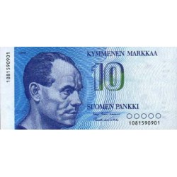 1986 - Finland Pic 113   10 Marcs banknote