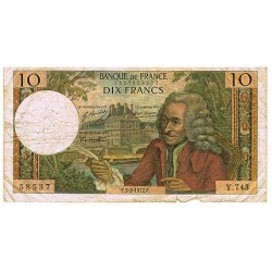 1963/73 - Francia Pic 147    billete de 10 Francos (BC)