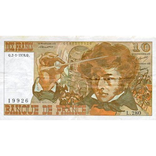 1978 - Francia Pic 150c    billete de 10 Francos