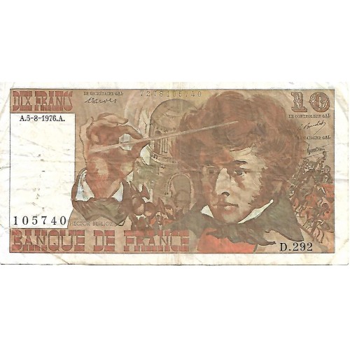1976 - Francia PIC 150c billete de 10 Francos BC