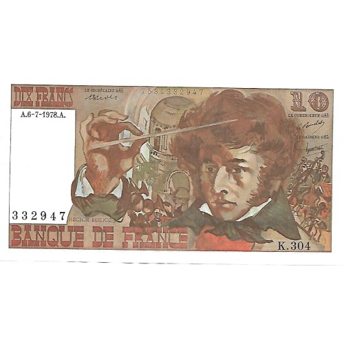 1978 - Francia PIC 150c billete de 10 Francos EBC
