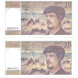 1987 - Francia PIC 151b billete de 20 Francos MBC 1987 - Francia PIC 151b billete de 20 Francos MBC