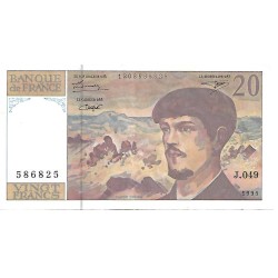 1995 - France PIC 151h 20 Francs banknote XF 1995 - France PIC 151h 20 Francs banknote XF