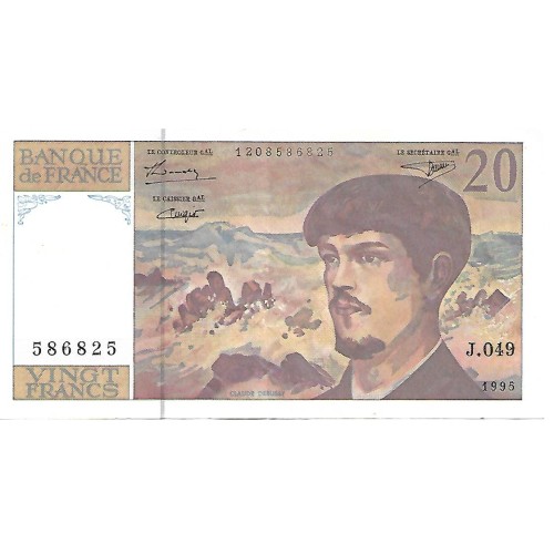 1995 - Francia PIC 151h billete de 20 Francos EBC