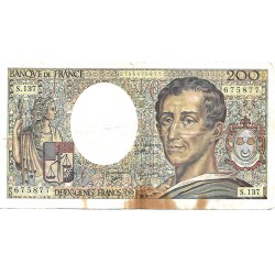 1992 - Francia PIC 155e billete de 200 Francos BC 1992 - Francia PIC 155e billete de 200 Francos BC