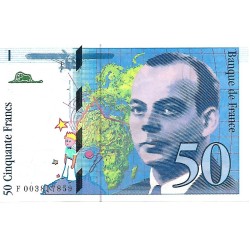 1992 - Francia PIC 157a billete de 50 Francos S/C 1992 - Francia PIC 157a billete de 50 Francos S/C