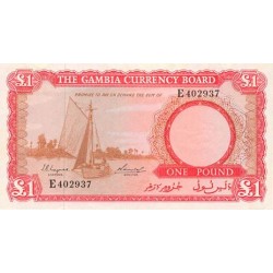 1962- Gambia-pic 2 a-billete -1 Libra
