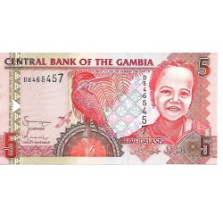 2001/05 -  Gambia PIC 20 billete de 5 Dalasis S/C
