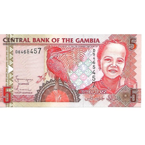2001/05 -  Gambia PIC 20 billete de 5 Dalasis S/C