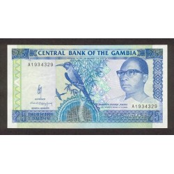 1991/95 -  Gambia PIC 14   25 Dalasis   banknote