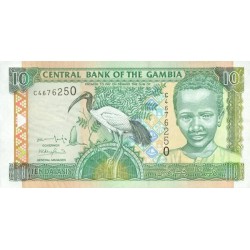 2001/05 -  Gambia pic 21a billete de 10 Dalasis F13 S/C