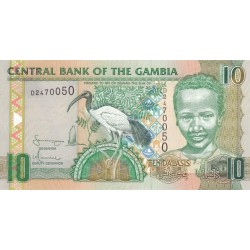 2006 -  Gambia PIC 26  10 Dalasis f15  banknote