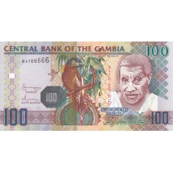 2006 -  Gambia PIC 29a  100 Dalasis f15  banknote