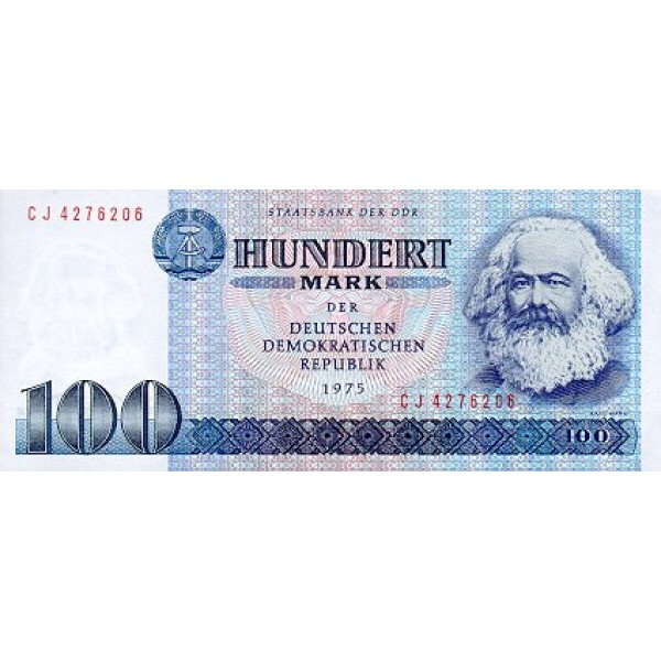 1975 - Germany D. Rep. Pic 31b   100 D. Marks  banknote
