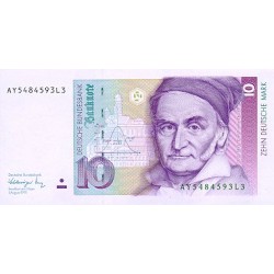 1989 - Germany_Fed_Rep PIC 38a 10 Marks banknote