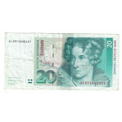 1991 -  Alemania Rep.Federal PIC 39a billete de 20 Marcos RC
