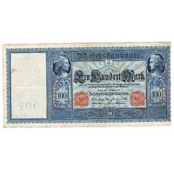 1908-  Alemania Pic 35    billete de 100 Marcos MBC