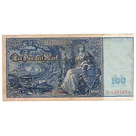 1908 - Germany Pic 35 100 Marks VF banknote 1908 - Germany Pic 35 100 Marks VF banknote